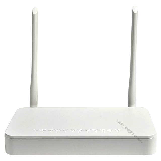 ZTE ZXHN Gpon Onu Ont 4GE+1TEL+ 1USB 12 Luces M&oacute;dem Enrutador De Doble Banda F670l Wifi Onu