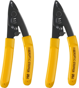 Pelacables de fibra &oacute;ptica, herramientas de pelado de fibra &oacute;ptica con orificio de 3 puertos con mango de 6 pulgadas, herramienta pelacables de fibra &oacute;ptica de acero inoxidable